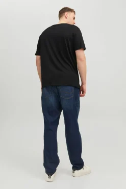 Jack & Jones PLUS T-Shirts-Camiseta PLUS de corte regular preto