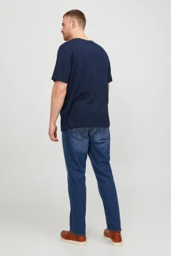 Jack & Jones PLUS T-Shirts-Camiseta PLUS de corte regular azul
