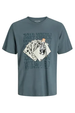 Jack & Jones PLUS T-Shirts-Camiseta PLUS de corte regular cinzento