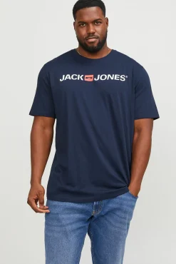Jack & Jones PLUS T-Shirts-Camiseta PLUS de corte regular azul