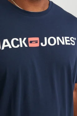 Jack & Jones PLUS T-Shirts-Camiseta PLUS de corte regular azul