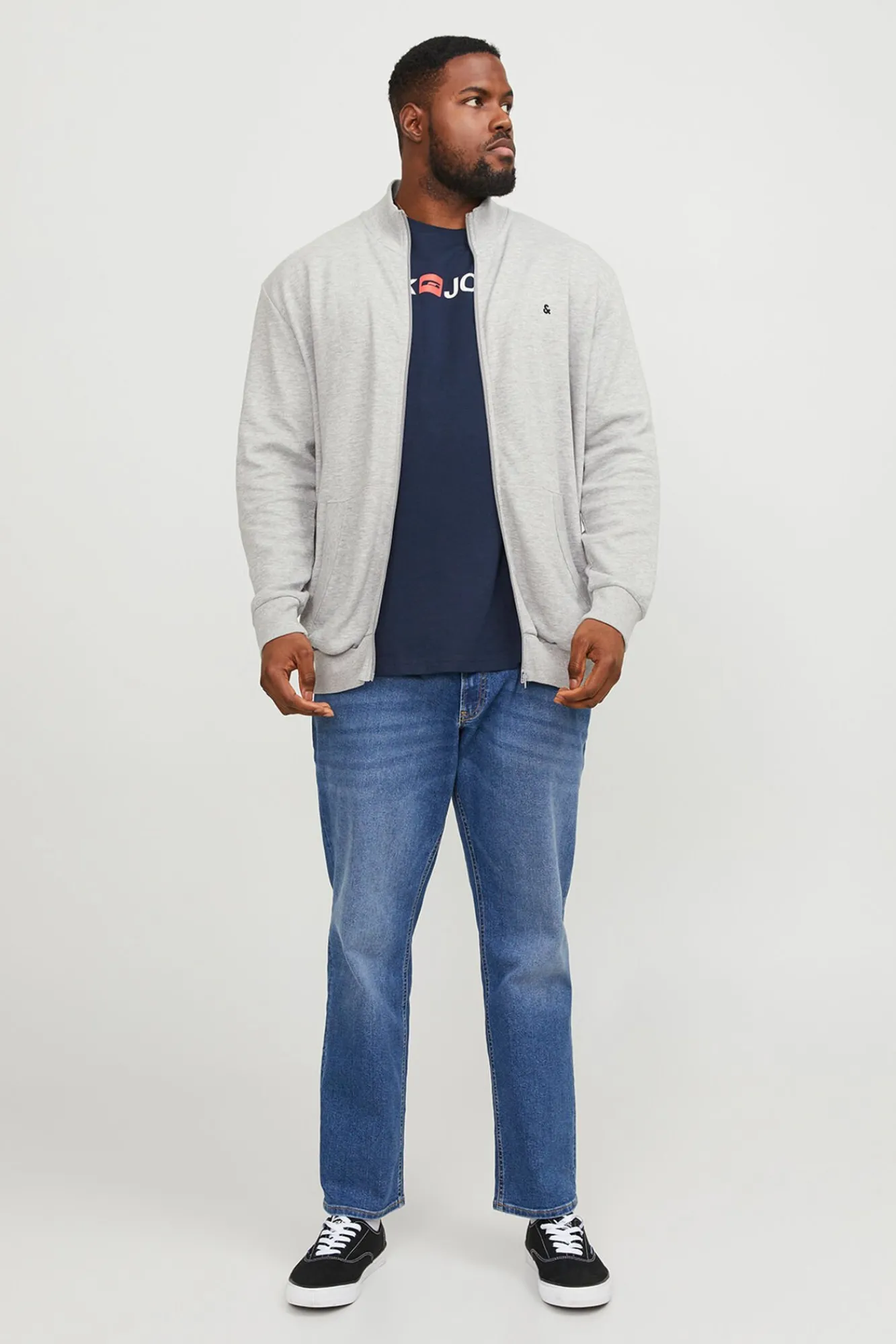 Jack & Jones PLUS T-Shirts-Camiseta PLUS de corte regular azul