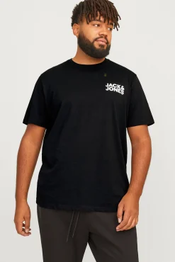 Jack & Jones PLUS T-Shirts-Camiseta PLUS de corte regular cinzento