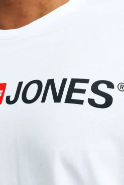 Jack & Jones PLUS T-Shirts-Camiseta PLUS de corte regular branco
