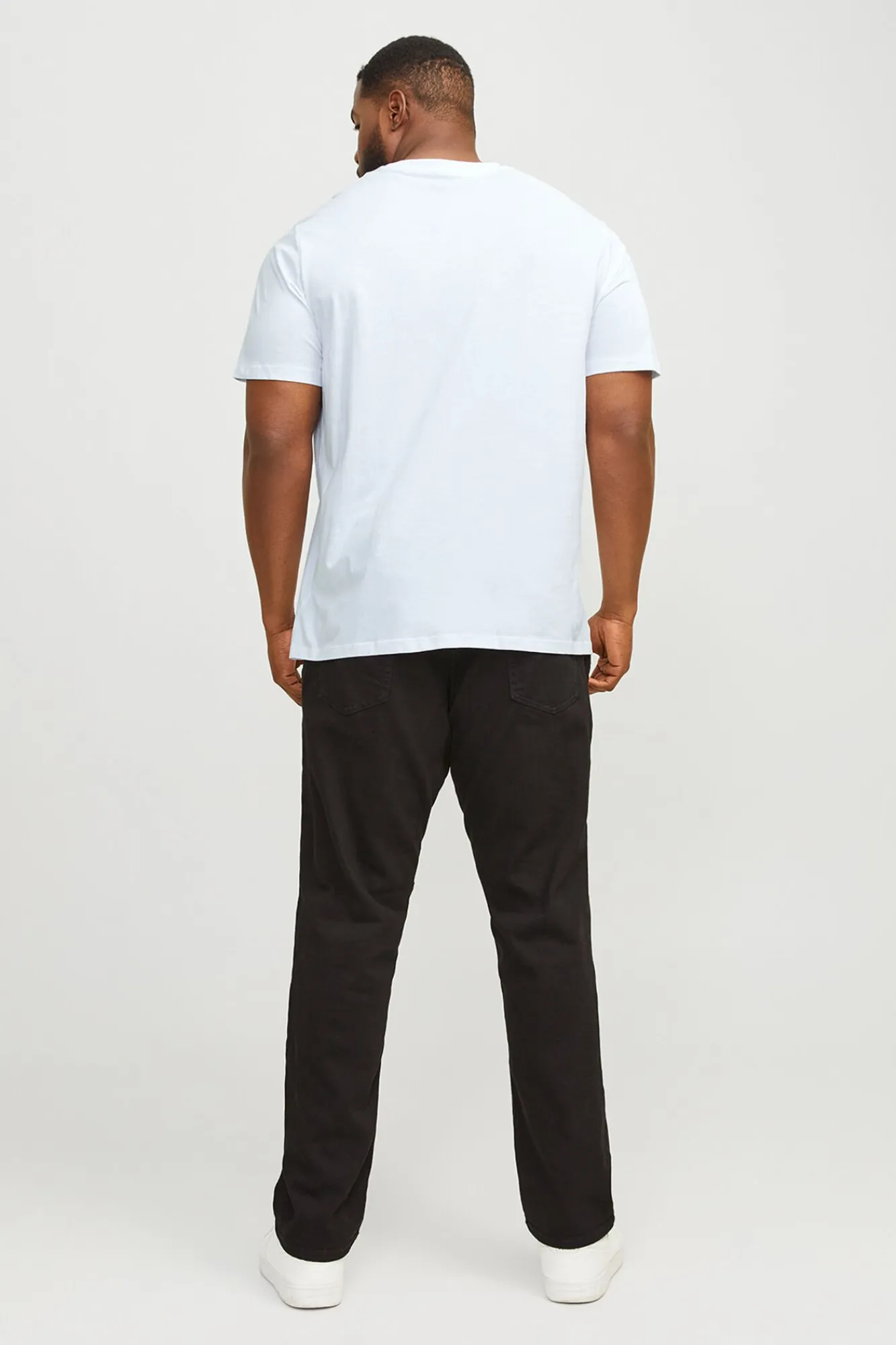 Jack & Jones PLUS T-Shirts-Camiseta PLUS de corte regular branco
