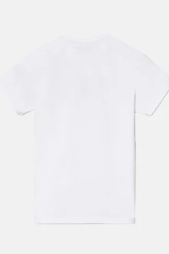 Silbon T-Shirts-Camiseta raquete meia Branco