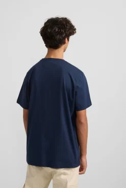 Silbon T-Shirts-Camiseta raquete meia Azul