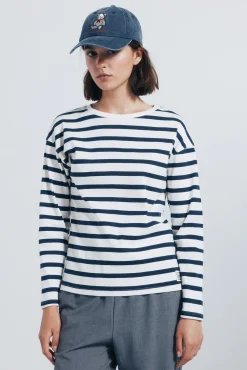 Springfield T-Shirts-Camiseta riscas de marinheiro estampado