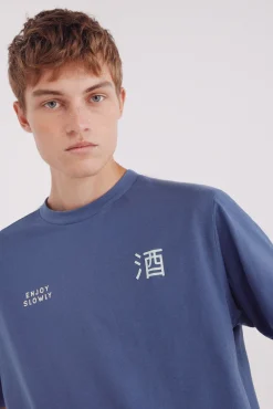 Springfield T-Shirts-Camiseta Saquê azul