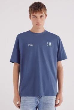 Springfield T-Shirts-Camiseta Saquê azul