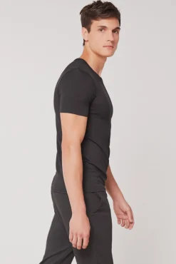 Gisela T-Shirts-Camiseta térmica hombre manga corta preto