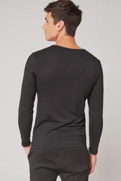 Gisela T-Shirts-Camiseta térmica manga larga hombre preto