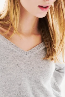 Caroll Camisolas-Camisola 100% caxemira Cinzento