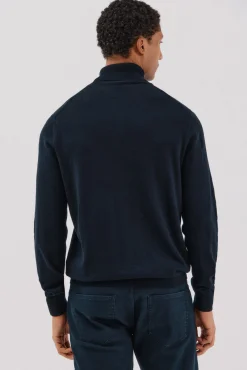 Cortefiel Camisolas-Camisola algodão caxemira gola alta Azul