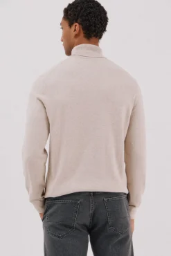 Cortefiel Camisolas-Camisola algodão caxemira gola alta Tostado