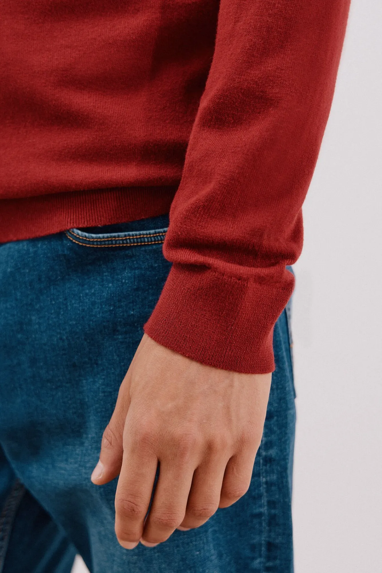 Cortefiel Camisolas-Camisola algodão caxemira gola em bico Granada