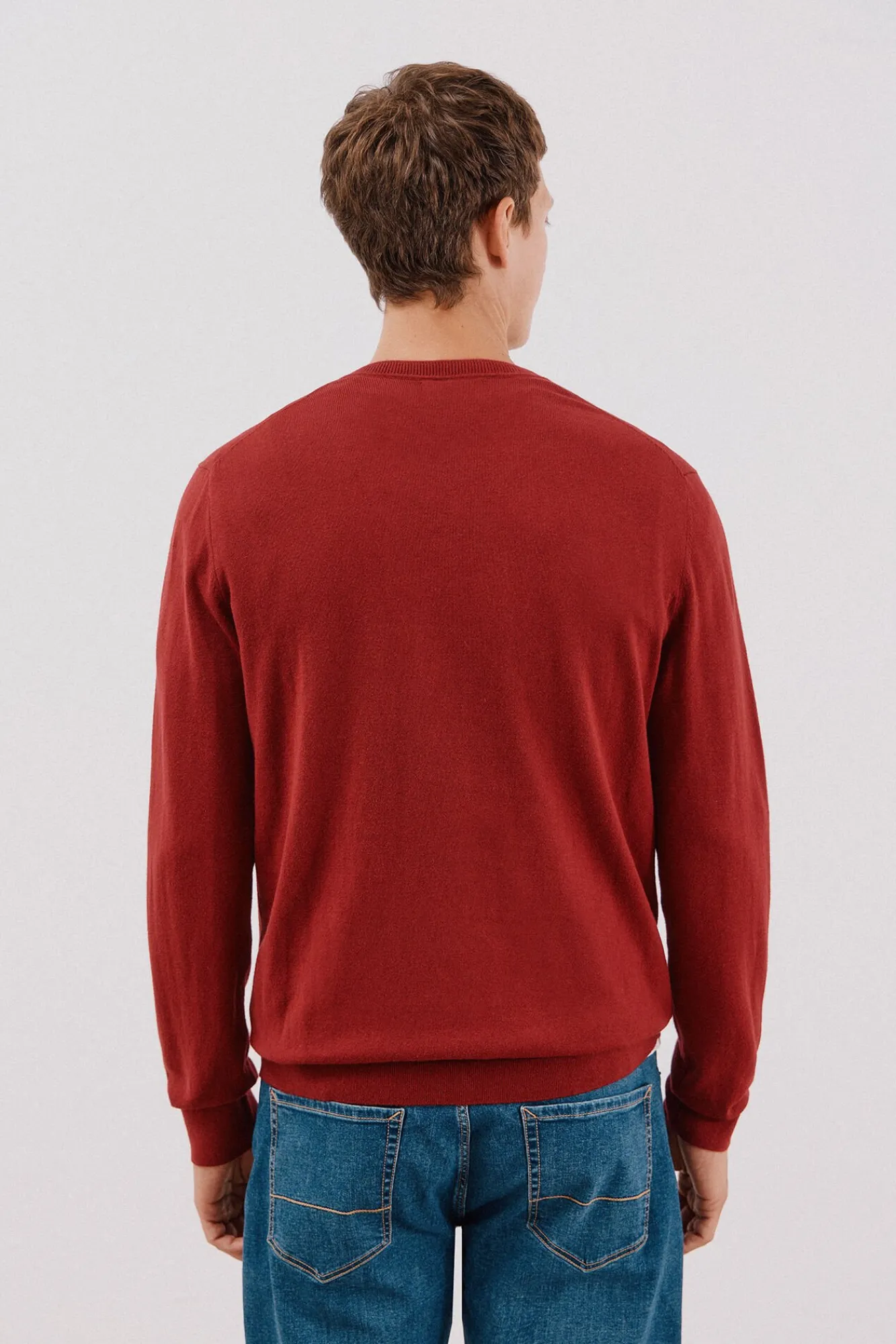 Cortefiel Camisolas-Camisola algodão caxemira gola em bico Granada