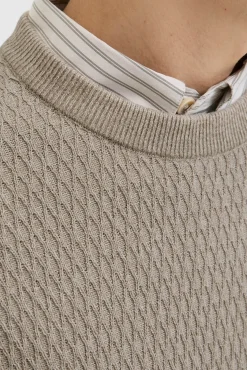 Jack & Jones Camisolas-Camisola básica com gola redonda Cinzento