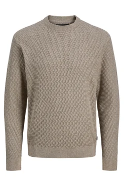 Jack & Jones Camisolas-Camisola básica com gola redonda Cinzento