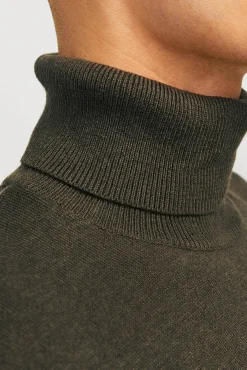 Jack & Jones Camisolas-Camisola básica de gola alta verde