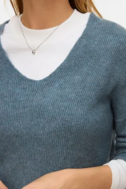 Vero Moda Camisolas-Camisola básica de malha Azul