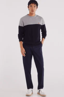 Springfield Camisolas-Camisola básico com blocos de cores azul