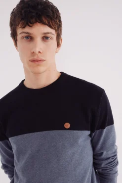 Springfield Camisolas-Camisola básico com blocos de cores azul