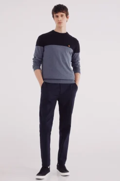 Springfield Camisolas-Camisola básico com blocos de cores azul