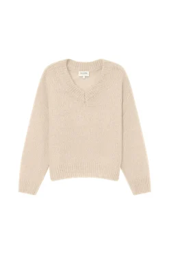 Grace & Mila Camisolas-Camisola básico com decote em V Tostado
