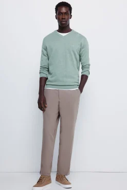 Springfield Camisolas-Camisola básico com gola em V verde