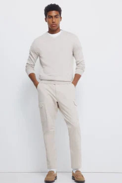 Springfield Camisolas-Camisola básico com gola em V cru