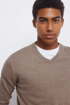 Springfield Camisolas-Camisola básico com gola em V cru