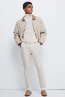 Springfield Camisolas-Camisola básico de gola cru