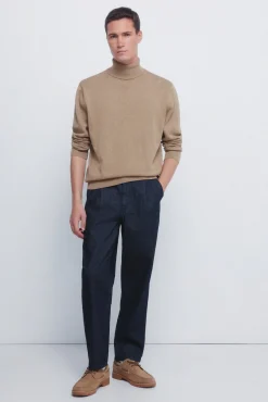 Springfield Camisolas-Camisola básico de gola castanho