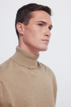 Springfield Camisolas-Camisola básico de gola castanho