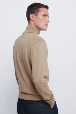 Springfield Camisolas-Camisola básico de gola castanho