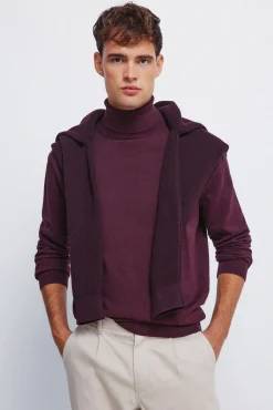 Springfield Camisolas-Camisola básico de gola vermelho