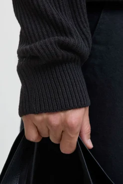 Jack & Jones Camisolas-Camisola básico de gola preto