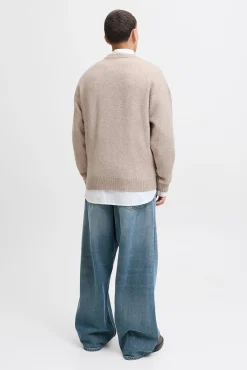 Jack & Jones Camisolas-Camisola básico de malha cinzento