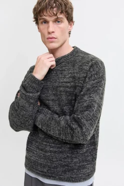 Jack & Jones Camisolas-Camisola básico de malha cinzento