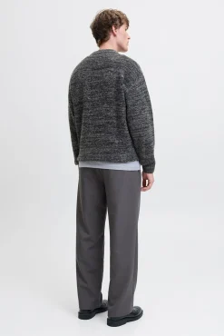 Jack & Jones Camisolas-Camisola básico de malha cinzento