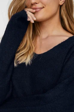 Vero Moda Camisolas-Camisola básico de malha Azul