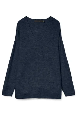 Vero Moda Camisolas-Camisola básico de malha Azul