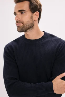 Jack & Jones Camisolas-Camisola básico de malha liso Azul