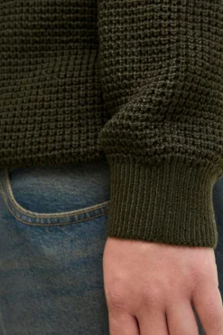 Jack & Jones PLUS Camisolas-Camisola básico de malha liso verde