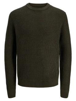 Jack & Jones PLUS Camisolas-Camisola básico de malha liso verde