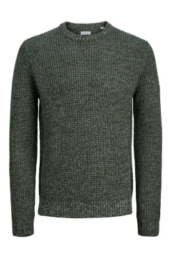 Jack & Jones Camisolas-Camisola básico de malha liso verde