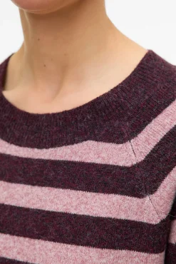 Vero Moda Camisolas-Camisola básico feminino de manga comprida Roxo