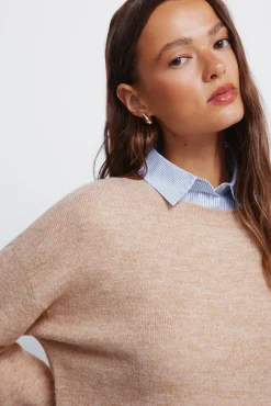 Springfield Camisolas-Camisola camisa combinada cru