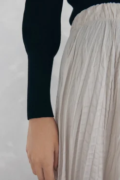 Pedro del Hierro Camisolas-Camisola canelada manga abaloada Preto